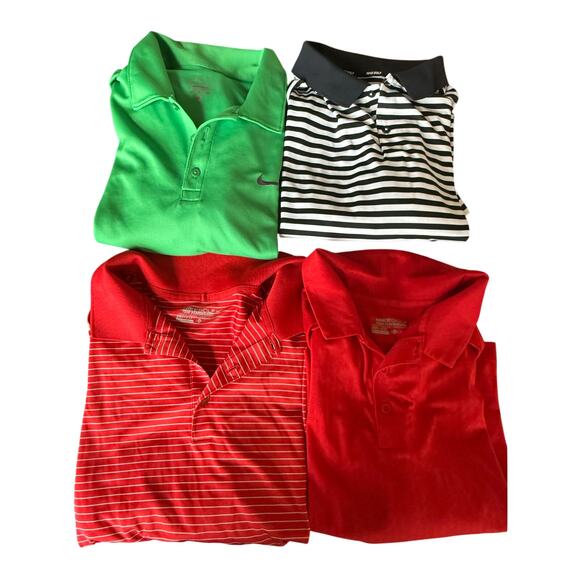 Nike Golf Other - Lot of 4 Nike Mens Dri-Fit Golf Polo Shirt XL Performance Active Sporty lot bulk